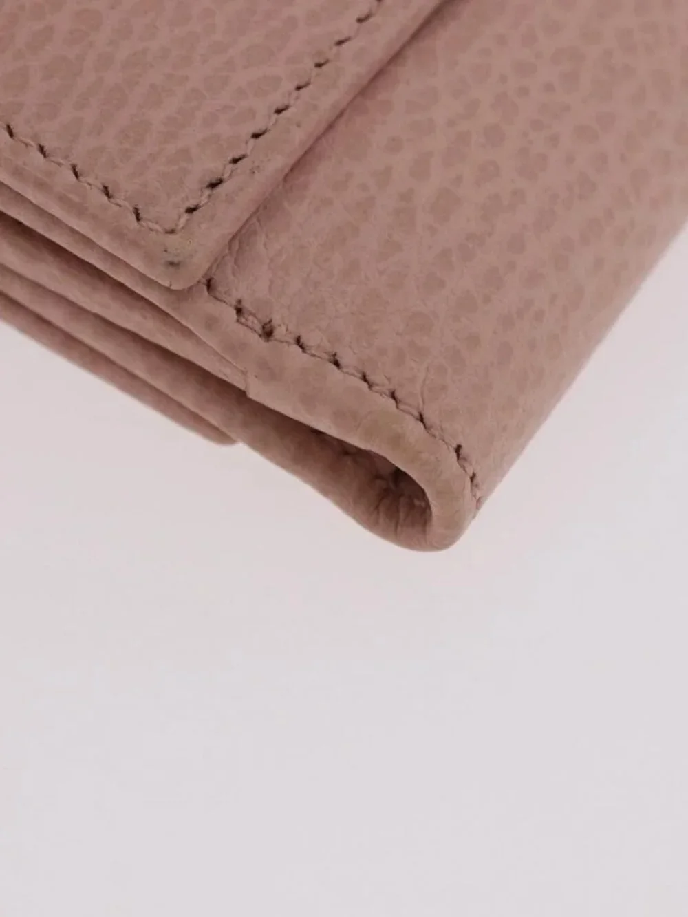 GUCCI GG Marmont Wallet Leather Pink Gold 524672 Auth 186349M